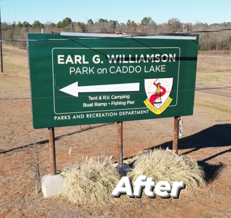 Earl G Williamson Large park sign